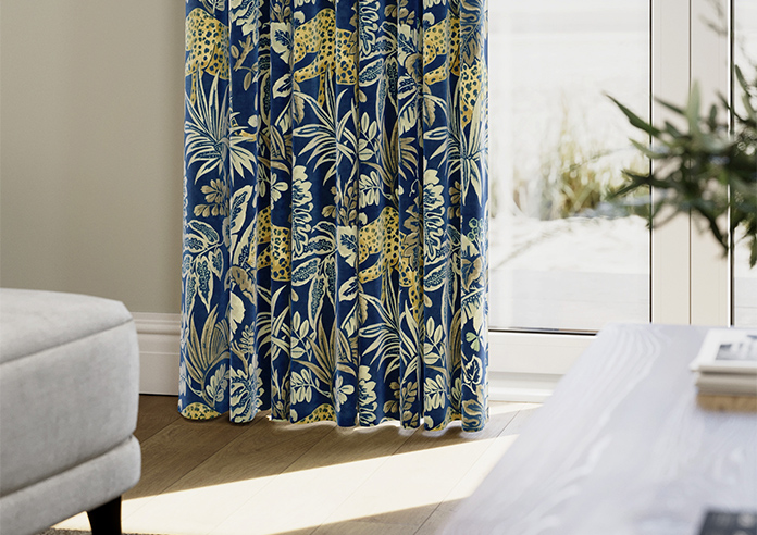 Leopard, Lapis - Made to Measure Curtain - Image 5